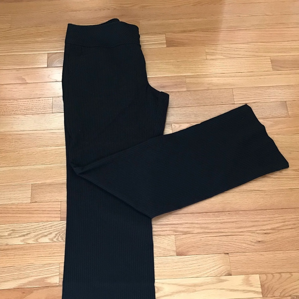 Sz 10 | H & M | Pinstripe | Black Light Blue | High Waisted Trouser ♦️ - Picture 8 of 14